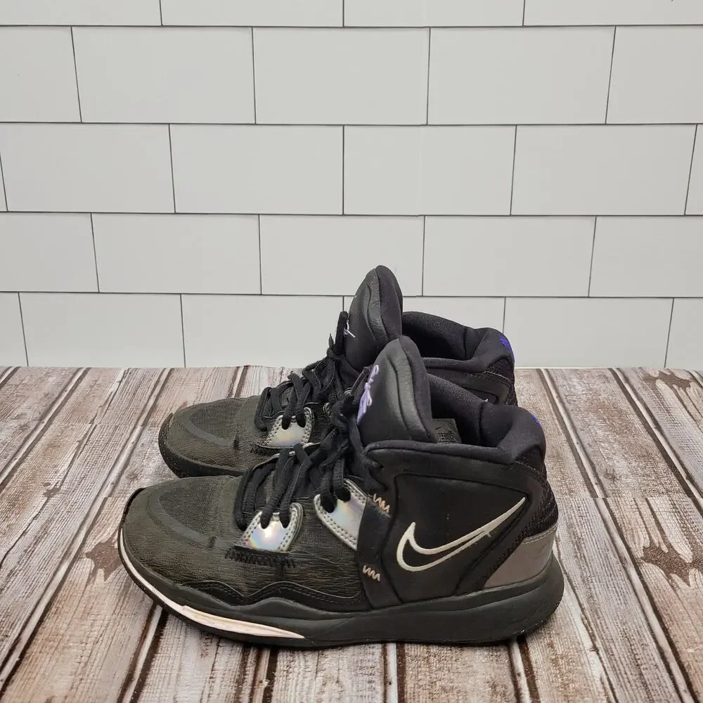 Nike Kyrie Infinity GS Black Metallic Silver DD0334-005 Youth Size 5Y